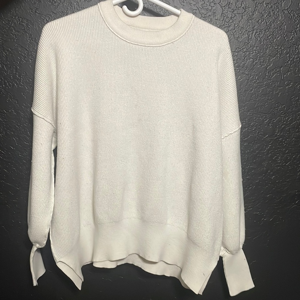 white sweater!! super thick and warm